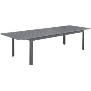 sweeek - Uitschuifbare aluminium tuintafel, 10 plaatsen