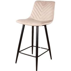 DS4U Gaby barkruk velvet 65cm champagne
