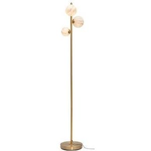 It's about RoMi Carrara Vloerlamp - 3-bol - Goud