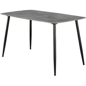 Fraaai Susan eettafel 140 cm - keramiek lichtgrijs