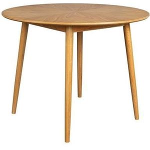 by fonQ basic Finn Eettafel - Ø 100 cm - Eiken