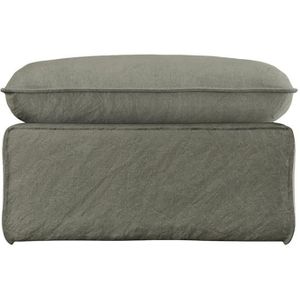 HKliving Nomad Hocker - Linnen - Army Green