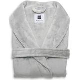 Zo Home Flanel Fleece Badjas Cara - pearl grey - M