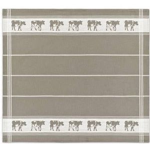 DDDDD theedoek Zwart Bont - 60x65 cm - Taupe - 6 Stuks