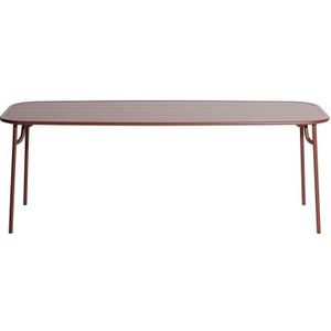Petite Friture Week-end tuintafel 220x85 Brown Red