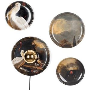 Bold Monkey No Food Here wandlamp vogels Set van 4