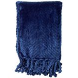 Dutch Decor - ZIGGY - Plaid van fleece 140x180 cm - Insignia Blue - do