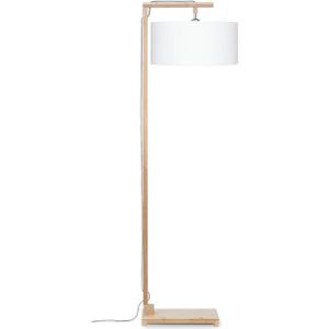 GOOD&MOJO Vloerlamp Himalaya - Bamboe|Wit - Ø47cm