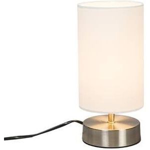 QAZQA Milo - Moderne Tafellamp - 1 Lichts - H 260 Mm - Wit - Industrieel - Woonkamer - Slaapkamer