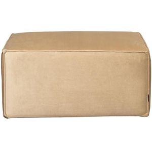 Bronx71® Hocker Memphis velvet beige