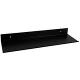 QUVIO Metalen muur plank - Zwart - 40 cm