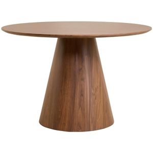 GM - Louis - Eettafel - Walnoot - MDF - Ø120cm