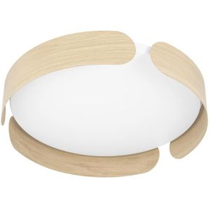 EGLO Valcasotto Plafondlamp - LED - Ø 37 cm - Bruin|Wit