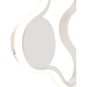 QAZQA plomp - Moderne LED Wandlamp voor binnen - 1 lichts - D 45 mm - Wit - Woonkamers-sSlaapkamers-sKeuken