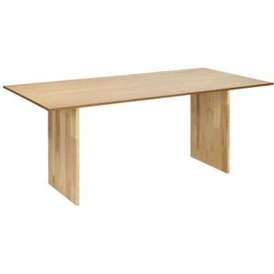 Beliani - MOORA - Eettafel - Lichthout - MDF