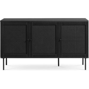 Olivine Jari houten sideboard zwart - 140 x 40 cm