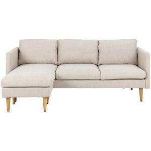 by fonQ basic Sofie Hoekbank met Omkeerbare Chaise Longue - Beige