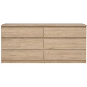 by fonQ basic Slide Ladekast - 6 lades - Eiken