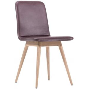 Gazzda Ena stoel whitewash Aubergine 74