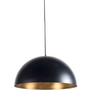 QAZQA Industriële hanglamp zwart met goud 50 cm - Magna Eco