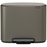 Brabantia Bo Prullenbak - 3 x 11 liter - Afvalscheiding - Platinum
