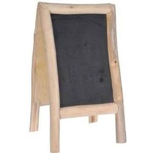 Orange85 Schoolbord Krijtbord Staand Zwart 70x40x37cm Hout Tekenbord