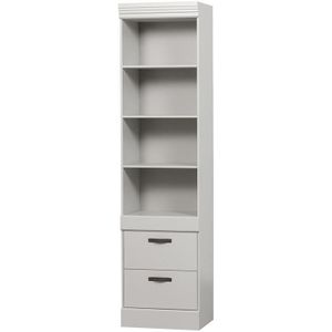 WOOOD Bold Boekenkast - Grenen - Sneeuwwit - 215x54x43