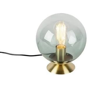 QAZQA Pallon - Art Deco Tafellamp - 1 Lichts - H 230 Mm - Groen - Woonkamer - Slaapkamer
