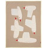 ferm LIVING Bird Plaid - L 80 x B 110 cm - Zand