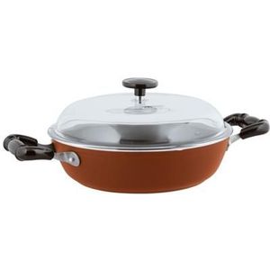 Sambonet Vintage Sauteerpan - Incl. Deksel - Aluminium - Ø28cm - Rood
