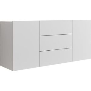 Meubella Dressoir Asilento - Mat wit - 140 cm