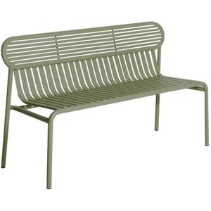 Petite Friture Week-end tuinbank met rugleuning jade green