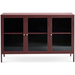 Olivine Katja metalen sideboard rood - 132 x 40 cm