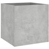 vidaXL Plantenbak 40x40x40 cm bewerkt hout betongrijs