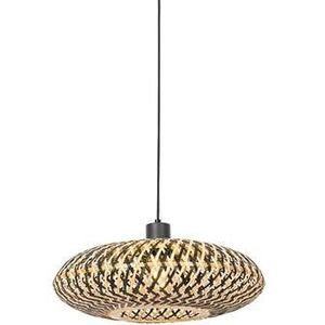 QAZQA ostrava - Oosterse Hanglamp - 1 lichts - Ø 40 cm - Zwart - Woonkamer | Slaapkamer | Keuken