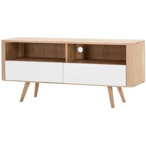 Gazzda Ena dressoir tv-meubel drie 135x42 whitewash