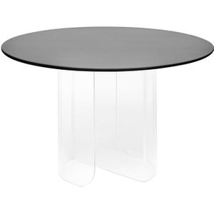 FÉST Plateau eettafel 120 transparant zwart blad