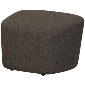 vtwonen Lofty Hocker - Bouclé - Bruin - 41x62x48
