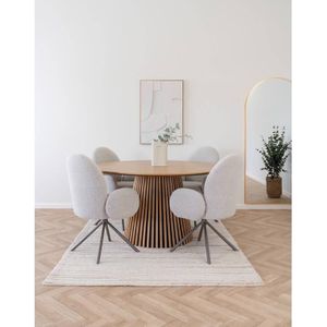 House Nordic Osaka Eiken Eettafel Rond Ø140
