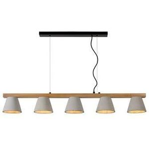 Lucide POSSIO Hanglamp 5xE14 - Taupe