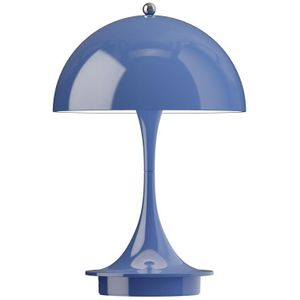 Louis Poulsen Panthella tafellamp V3 Ø16 LED oplaadbaar Opaque Indigo