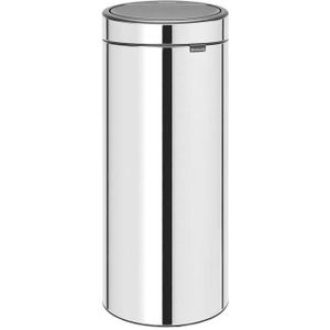 Brabantia Touch Bin Prullenbak - 30 liter - Brilliant Steel