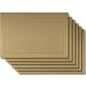 Jay Hill Placemats - Gold - 45 x 31 cm - 6 Stuks