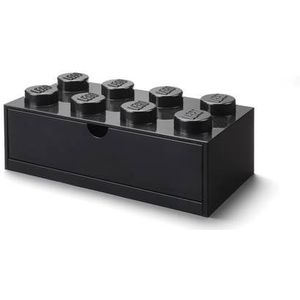 LEGO - Set van 2 - Bureaulade Brick 8, Zwart - LEGO