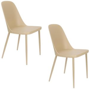 Housecraft Living Pip Eetkamerstoelen Beige - Set van 2