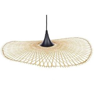 Beliani - FLOYD - Hanglamp - Lichtbruin - Bamboehout