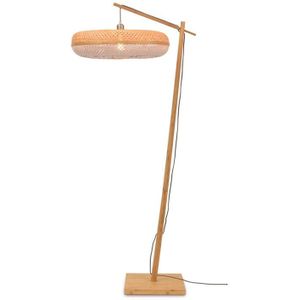 GOOD&MOJO Vloerlamp Palawan - Bamboe|Wit - Ø77cm