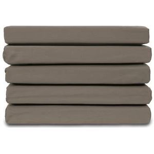 Ten Cate Katoensatijnen Hoeslaken - 180x200 - Taupe