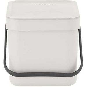 Brabantia Sort & Go Afvalemmer 6 L - Grijs