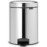 Brabantia NewIcon Prullenbak Afvalscheiding - 2 x 2 liter - Brilliant Steel